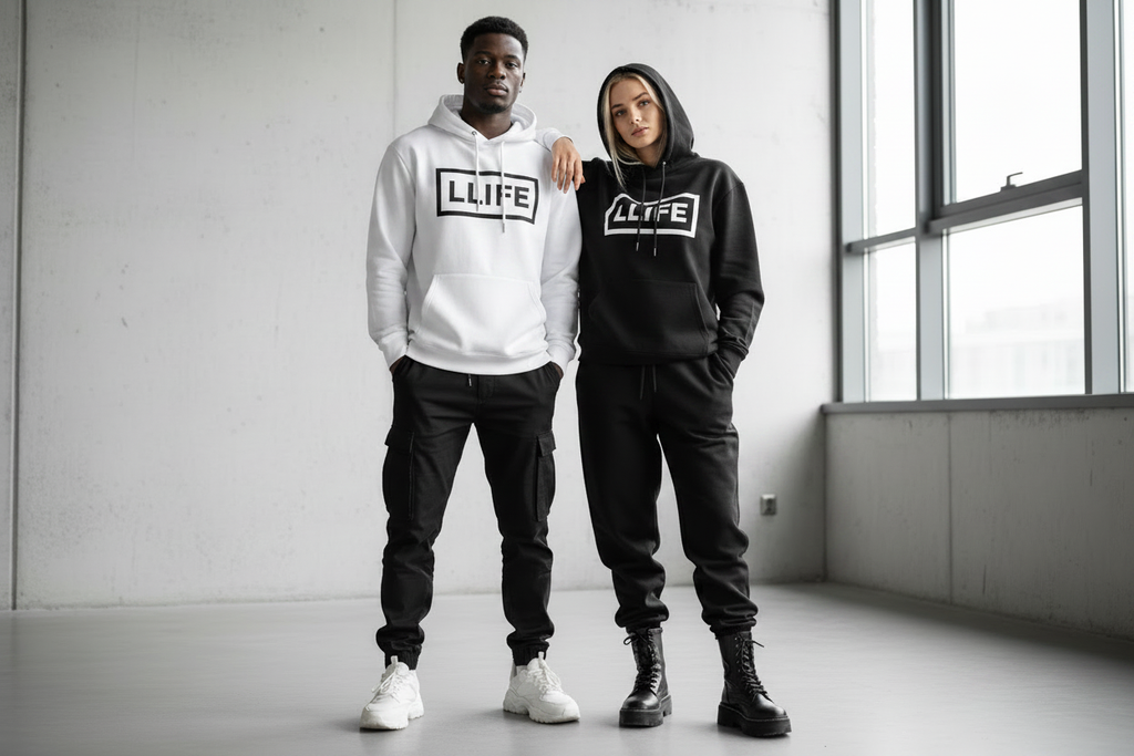 LLIFE Hoodie Duo - White Female Hoodie